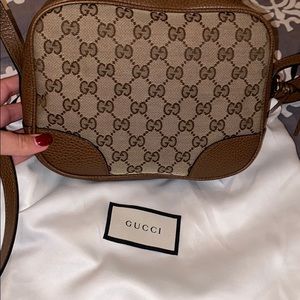 Gucci Gg Dollar Calf Beige Ebo/Tabacco Cross Body